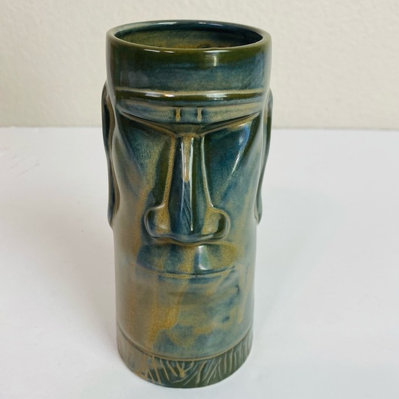 Set Of 4 Chiki Tiki Ceramic Tall Tiki Mugs 6” - Picture 4 of 11